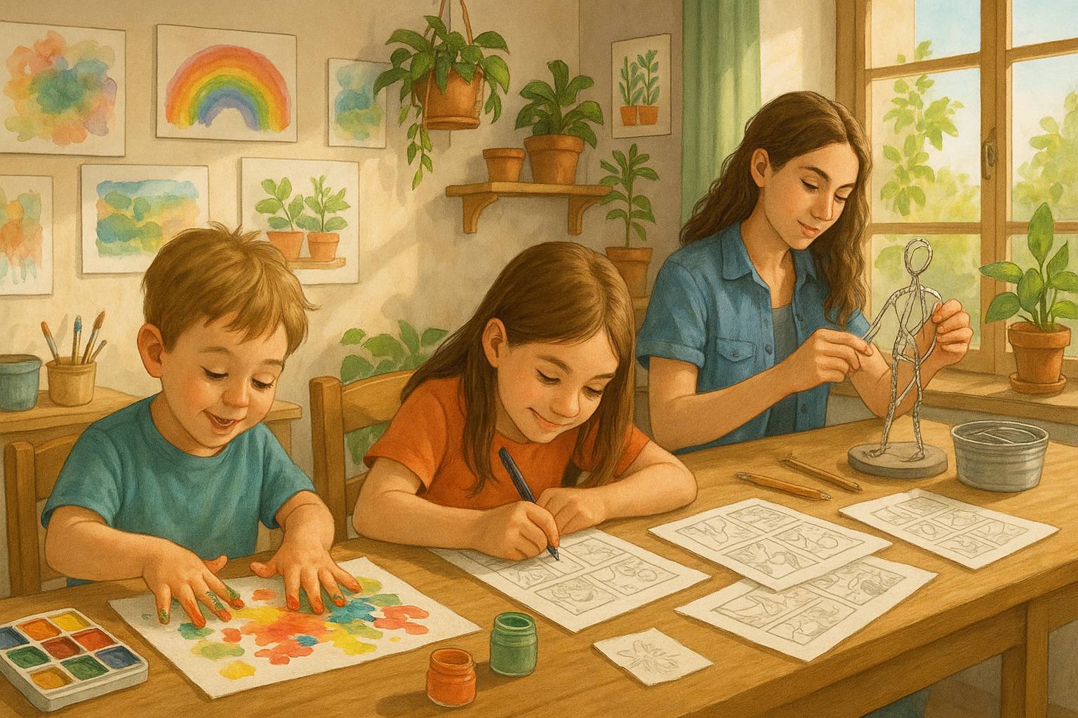 Actividades artísticas para potenciar la creatividad infantil