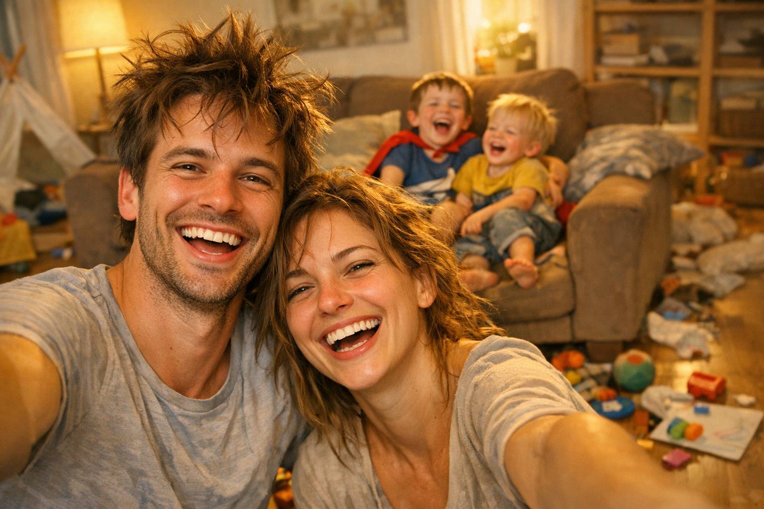 Humor para padres: cómo sobrevivir al caos diario con niños pequeños