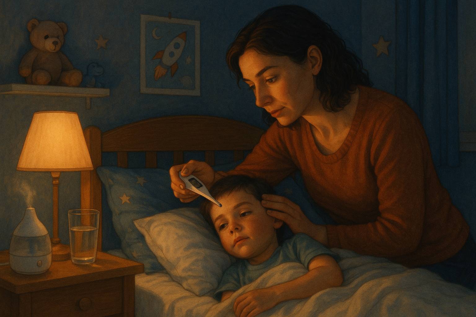 Qué hacer si mi hijo tiene fiebre por la noche