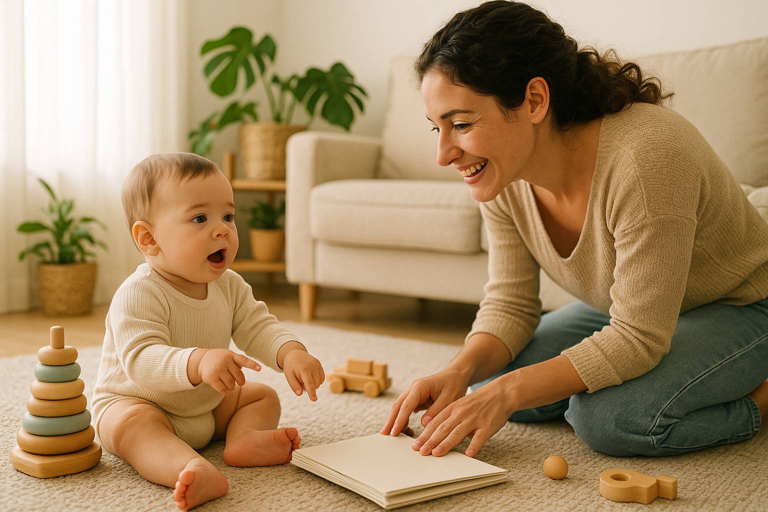 Señales del desarrollo del lenguaje en bebés de 12 meses