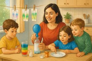 Experimentos caseros sencillos para niños curiosos