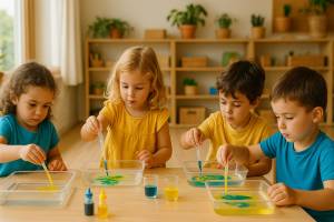 Experimentos con agua para niños pequeños: aprender jugando